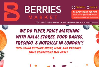 Berries Market Flyer December 28 to January 3