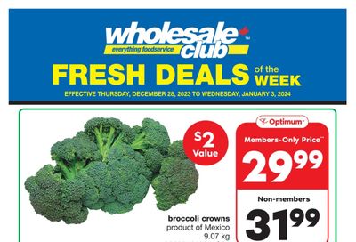 Wholesale Club (ON) Fresh Deals of the Week Flyer December 28 to January 3