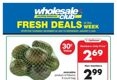 Wholesale Club (QC) Fresh Deals of the Week Flyer December 28 to January 3
