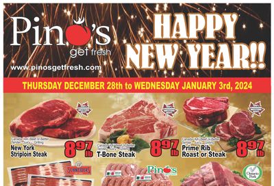 Pino's Flyer December 28 to January 3