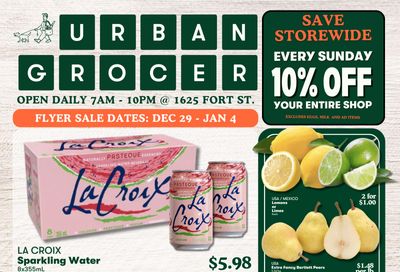 Urban Grocer Flyer December 29 to January 4