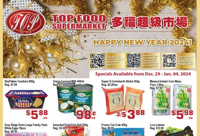 Top Food Supermarket Flyer December 29 to January 4