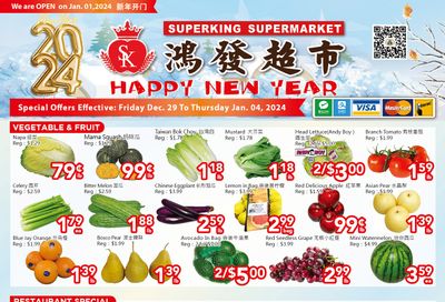 Superking Supermarket (North York) Flyer December 29 to January 4