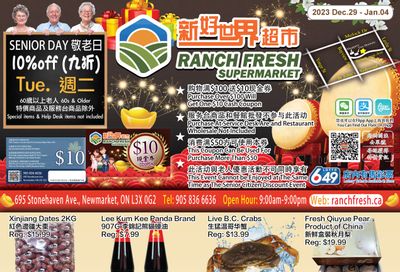 Ranch Fresh Supermarket Flyer December 29 to January 4
