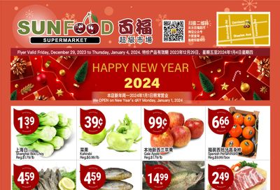Sunfood Supermarket Flyer December 29 to January 4