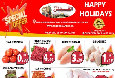 Al-Quds Supermarket Flyer December 29 to January 4