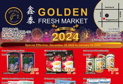 Golden Fresh Market Flyer December 29 to January 4