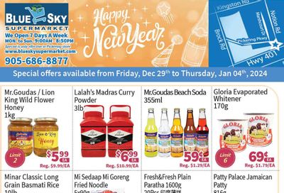 Blue Sky Supermarket (Pickering) Flyer December 29 to January 4