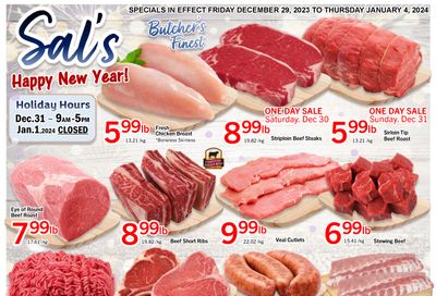 Sal's Grocery Flyer December 29 to January 4