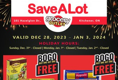 SaveALot Grocery Outlet Flyer December 28 to January 3