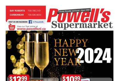 Powell's Supermarket Flyer December 28 to January 3