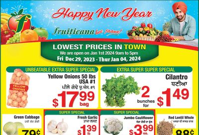 Fruiticana (Kelowna) Flyer December 29 to January 4