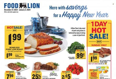 Food Lion Weekly Ad Flyer Specials December 27 to January 2, 2024