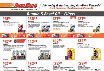 Autozone Weekly Ad Flyer Specials December 26 to February 5, 2024