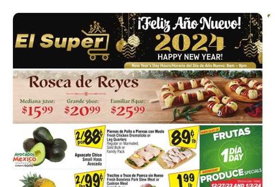 El Super (TX) Weekly Ad Flyer Specials December 27 to January 2, 2024