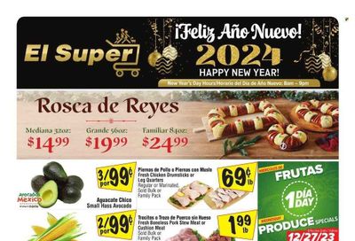 El Super (NV) Weekly Ad Flyer Specials December 27 to January 2, 2024