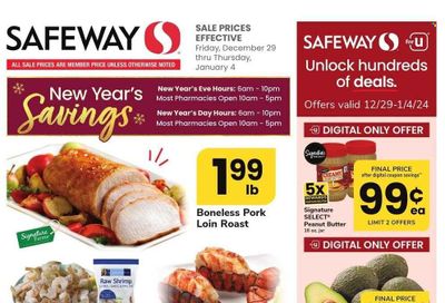 Safeway (VA) Weekly Ad Flyer Specials December 29 to January 4, 2024