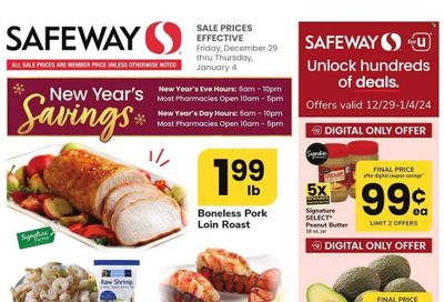 Safeway (DE) Weekly Ad Flyer Specials December 29 to January 4, 2024