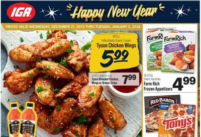 IGA (TN) Weekly Ad Flyer Specials December 27 to January 2, 2024