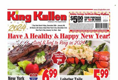 King Kullen (NY) Weekly Ad Flyer Specials December 29 to January 4, 2024