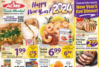 ACME Fresh Market (OH) Weekly Ad Flyer Specials December 28 to January 3, 2024