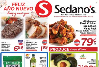 Sedano's (FL) Weekly Ad Flyer Specials December 25 to January 2, 2024