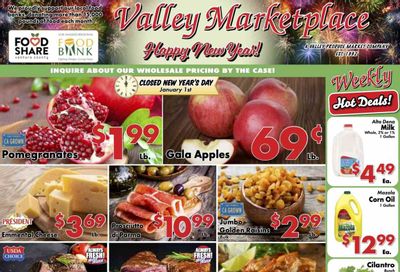Valley Marketplace (CA) Weekly Ad Flyer Specials December 27 to January 2, 2024