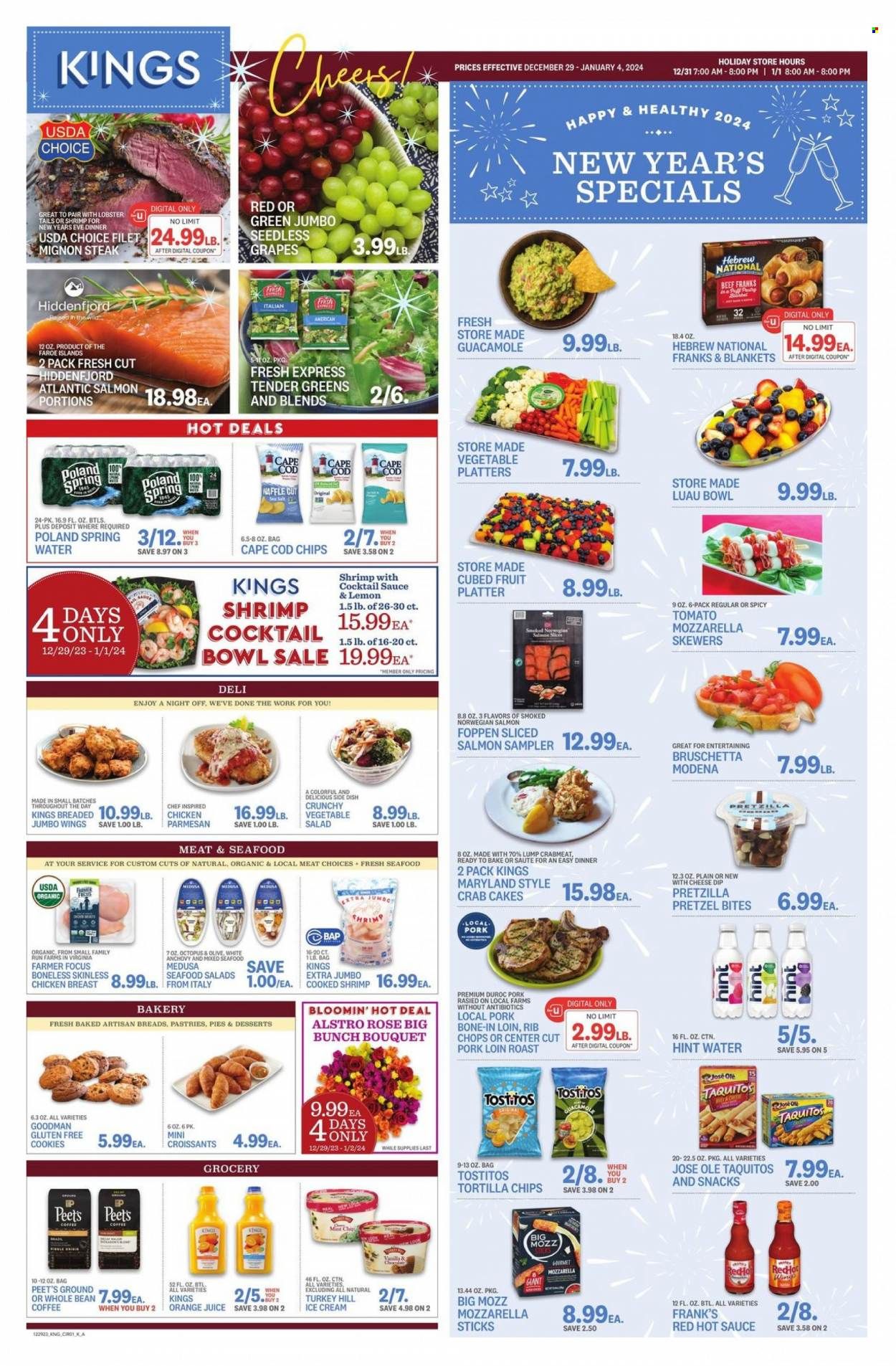Kings Food Markets (CT, NJ, NY) Weekly Ad Flyer Specials December 29 to January 4, 2024