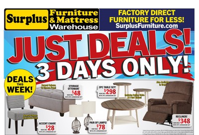 Surplus Furniture & Mattress Warehouse (St. Catharines) Flyer May 26 to June 1