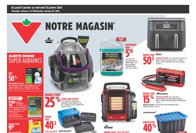 Canadian Tire (QC) Flyer January 4 to 10