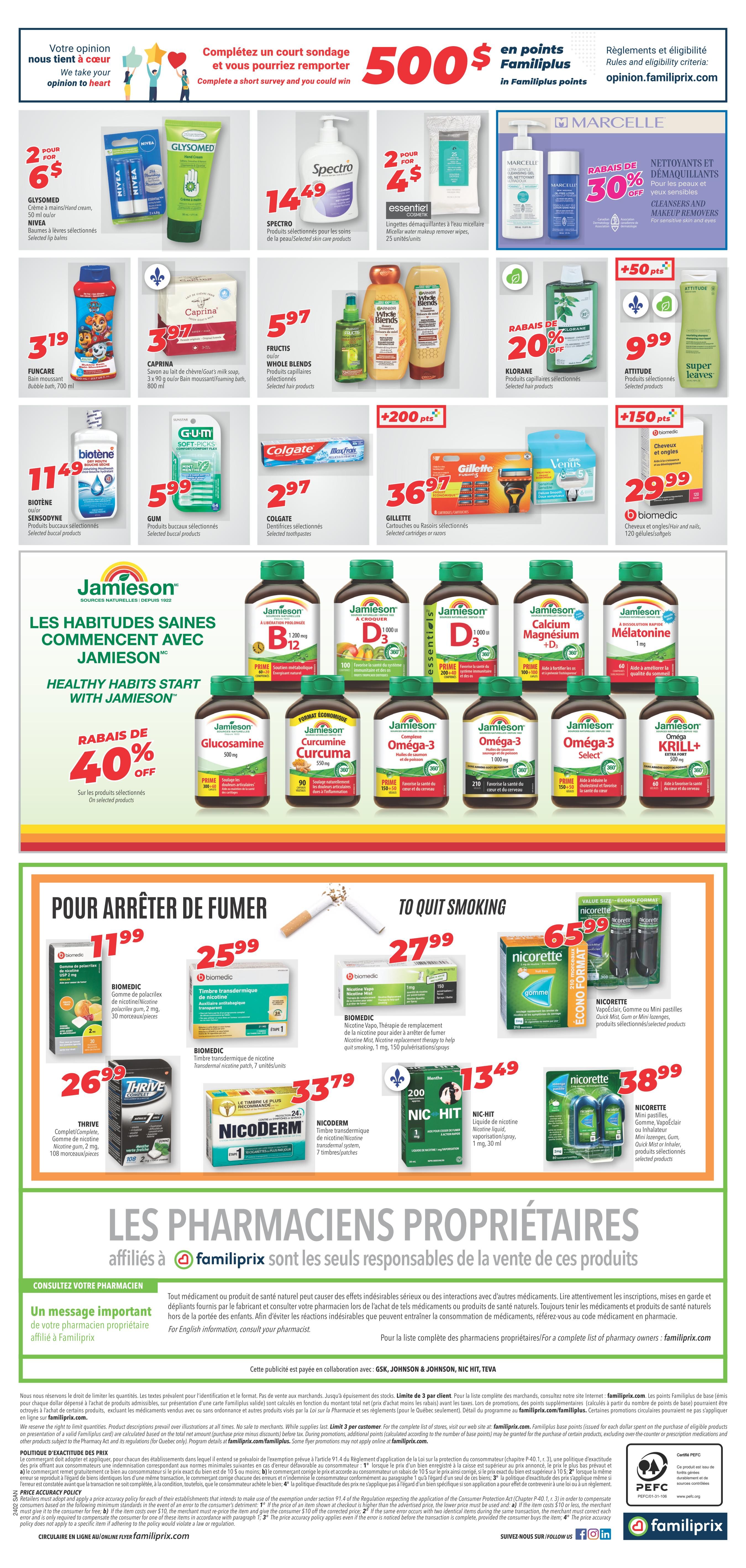 Familiprix Sante Flyer January 4 to 10