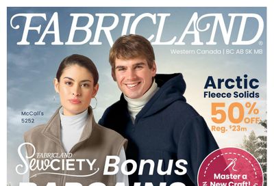 Fabricland (West) Flyer January 2 to 31