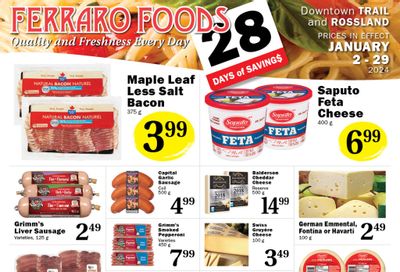 Ferraro Foods Monthly Flyer January 2 to 29