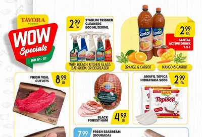 Tavora Foods Flyer January 1 to 7