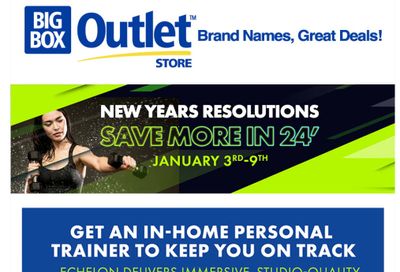 Big Box Outlet Store Flyer January 3 to 9