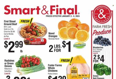 Smart & Final (CA) Weekly Ad Flyer Specials January 3 to January 9, 2024