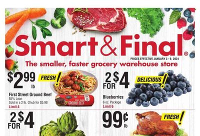 Smart & Final (AZ) Weekly Ad Flyer Specials January 3 to January 9, 2024