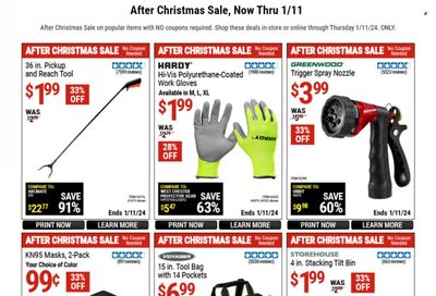 Harbor Freight Weekly Ad Flyer Specials December 30 to January 11, 2024