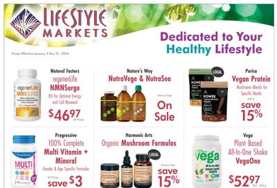 Lifestyle Markets Flyer January 3 to 21