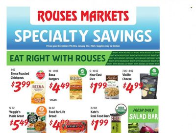 Rouses Markets (LA) Weekly Ad Flyer Specials December 27 to January 31, 2024