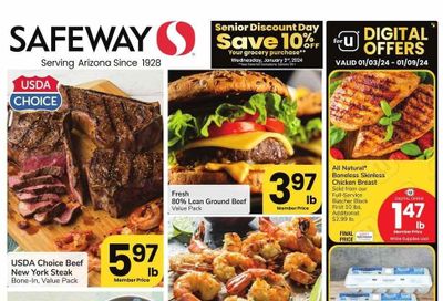 Safeway (AZ) Weekly Ad Flyer Specials January 3 to January 9, 2024