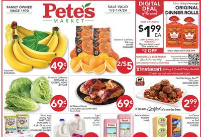 Pete's Fresh Market (IL) Weekly Ad Flyer Specials January 3 to January 9, 2024