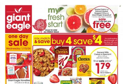 Giant Eagle (OH) Weekly Ad Flyer Specials January 4 to January 10, 2024