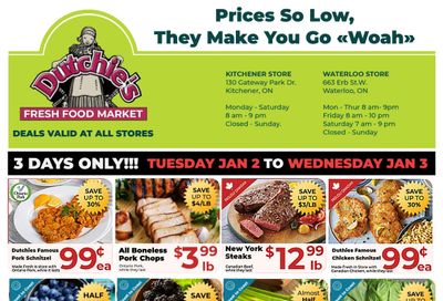 Dutchies Fresh Market Flyer January 2 and 3