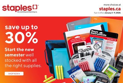 Staples Flyer January 3 to 9