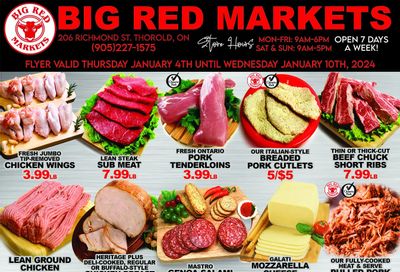 Big Red Markets Flyer January 4 to 10