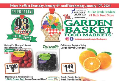 The Garden Basket Flyer January 4 to 10