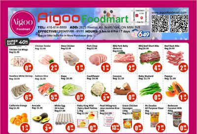 Aigoo Foodmart Flyer January 5 to 11