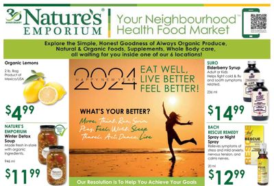 Nature's Emporium Monthly Flyer January 4 to 24