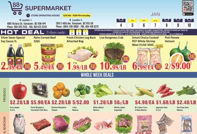 88 Supermarket Flyer January 4 to 10